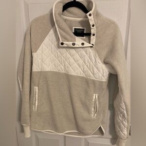 Abercrombie & Fitch Asymmetrical Snap Fleece Pullover